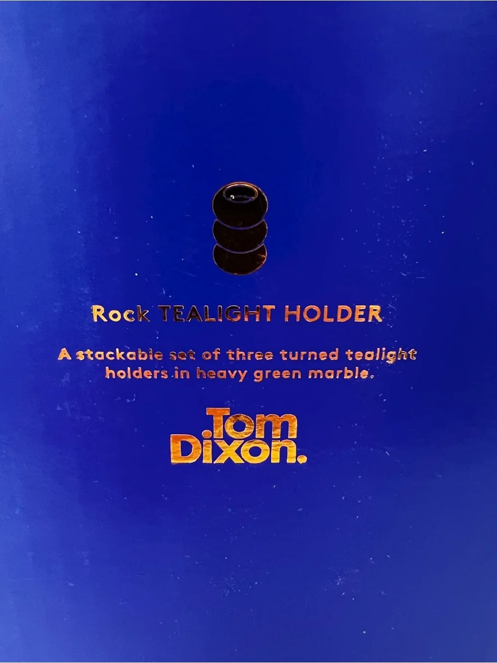 Tom Dixon Rock Tealight Holder set of 3